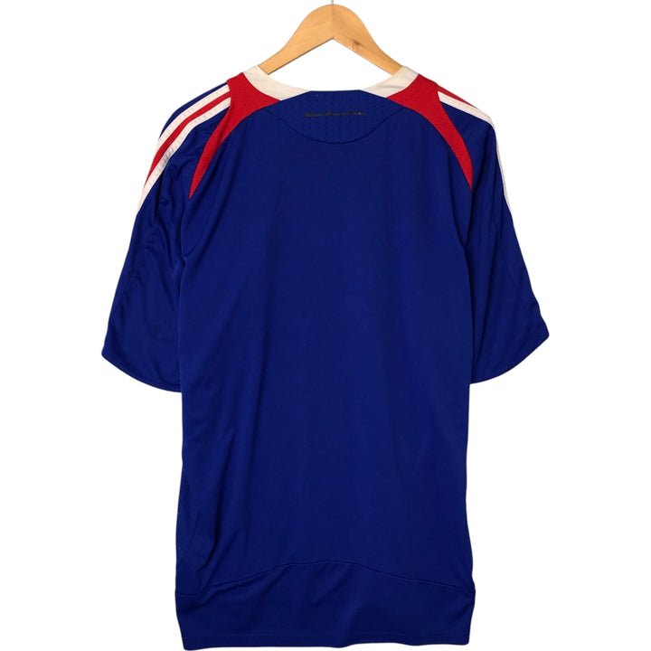 00'S Adidas France national soccer team uniform game shirt men's XL size polyester blue type Vintage Second Hand