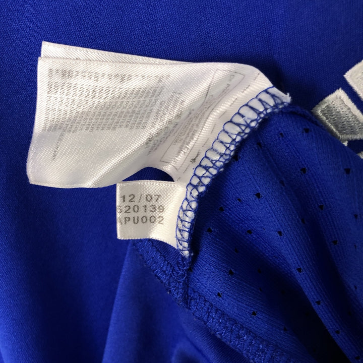 00'S Adidas France national soccer team uniform game shirt men's XL size polyester blue type Vintage Second Hand