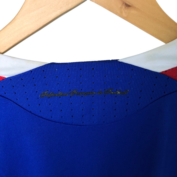 00'S Adidas France national soccer team uniform game shirt men's XL size polyester blue type Vintage Second Hand