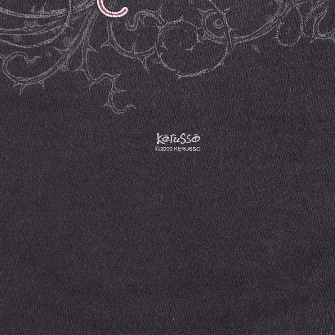 Delta DELTA JESUS CHRIST Jesus Christ Great Man T-shirt Men's XXL cotton black type Vintage Second Hand