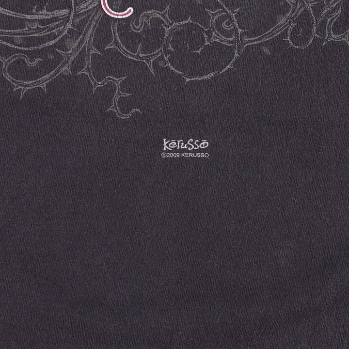 Delta DELTA JESUS CHRIST Jesus Christ Great Man T-shirt Men's XXL cotton black type Vintage Second Hand