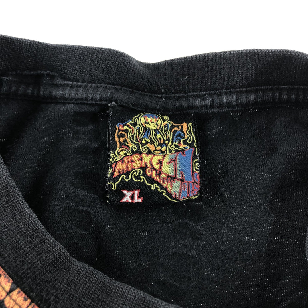 00'S Miskeen Originals Large Print T-Shirt Men's XL Size cotton black type Vintage Second Hand