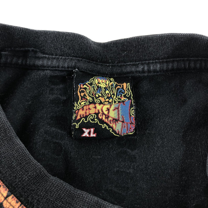00'S Miskeen Originals Large Print T-Shirt Men's XL Size cotton black type Vintage Second Hand