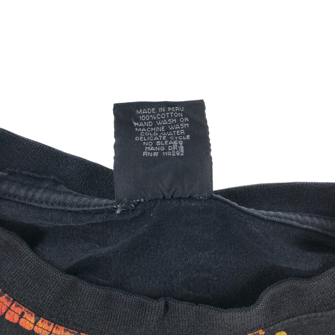 00'S Miskeen Originals Large Print T-Shirt Men's XL Size cotton black type Vintage Second Hand