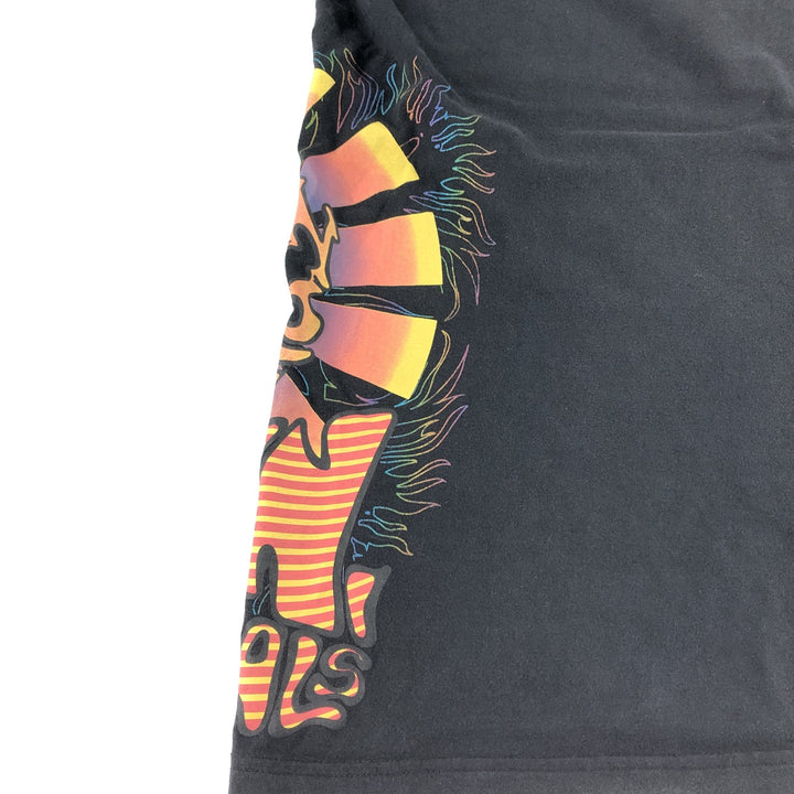 00'S Miskeen Originals Large Print T-Shirt Men's XL Size cotton black type Vintage Second Hand