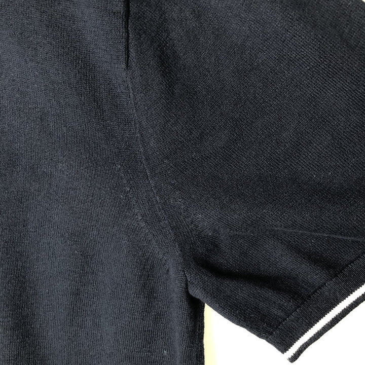 J.Crew short sleeve polo shirt, men's size XL cotton navy blue type Vintage Second Hand