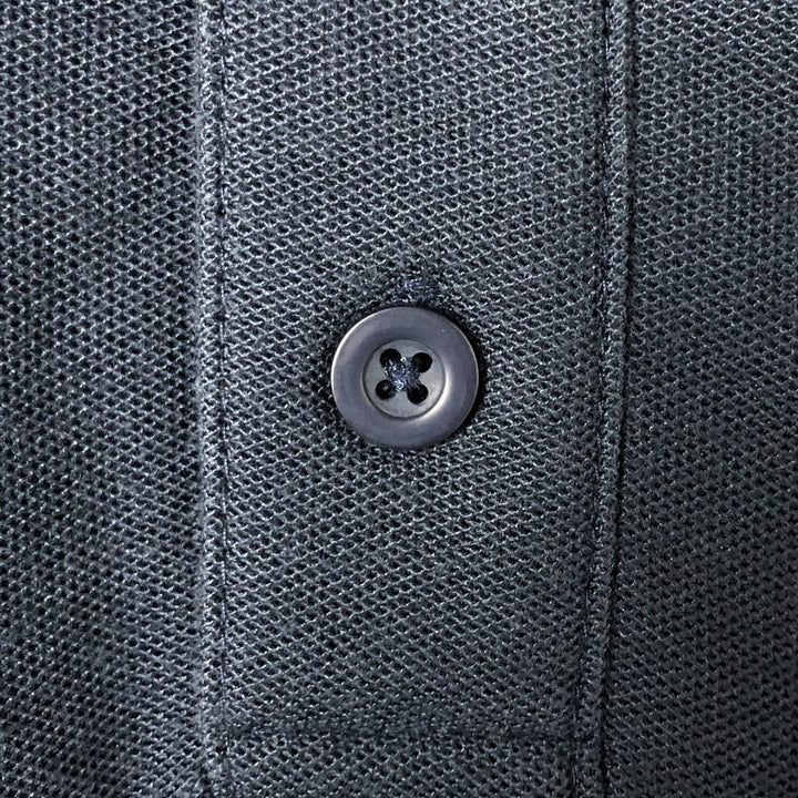 Carhartt Loose Fit Short Sleeve Striped Polo Shirt, Men's XL polyester navy blue type Vintage Second Hand