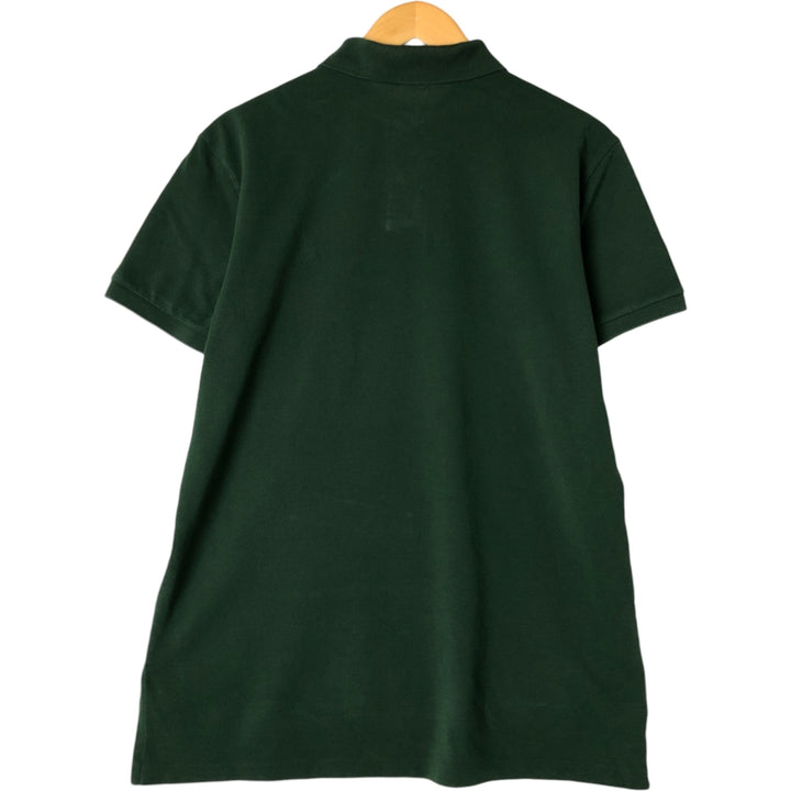 Ralph Lauren POLO by Ralph Lauren CUSTOM FIT short sleeve polo shirt, men's size L cotton Green type dark green Vintage Second Hand