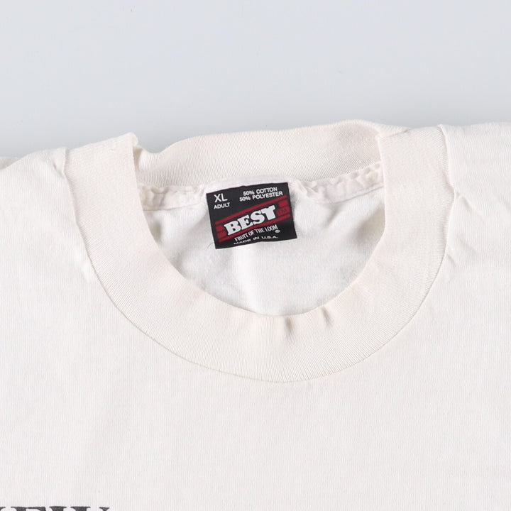 90'S Fruit of the Loom Best Band T-Shirt, Made in USA, Men's XL, Vintage cotton white type Vintage Second Hand