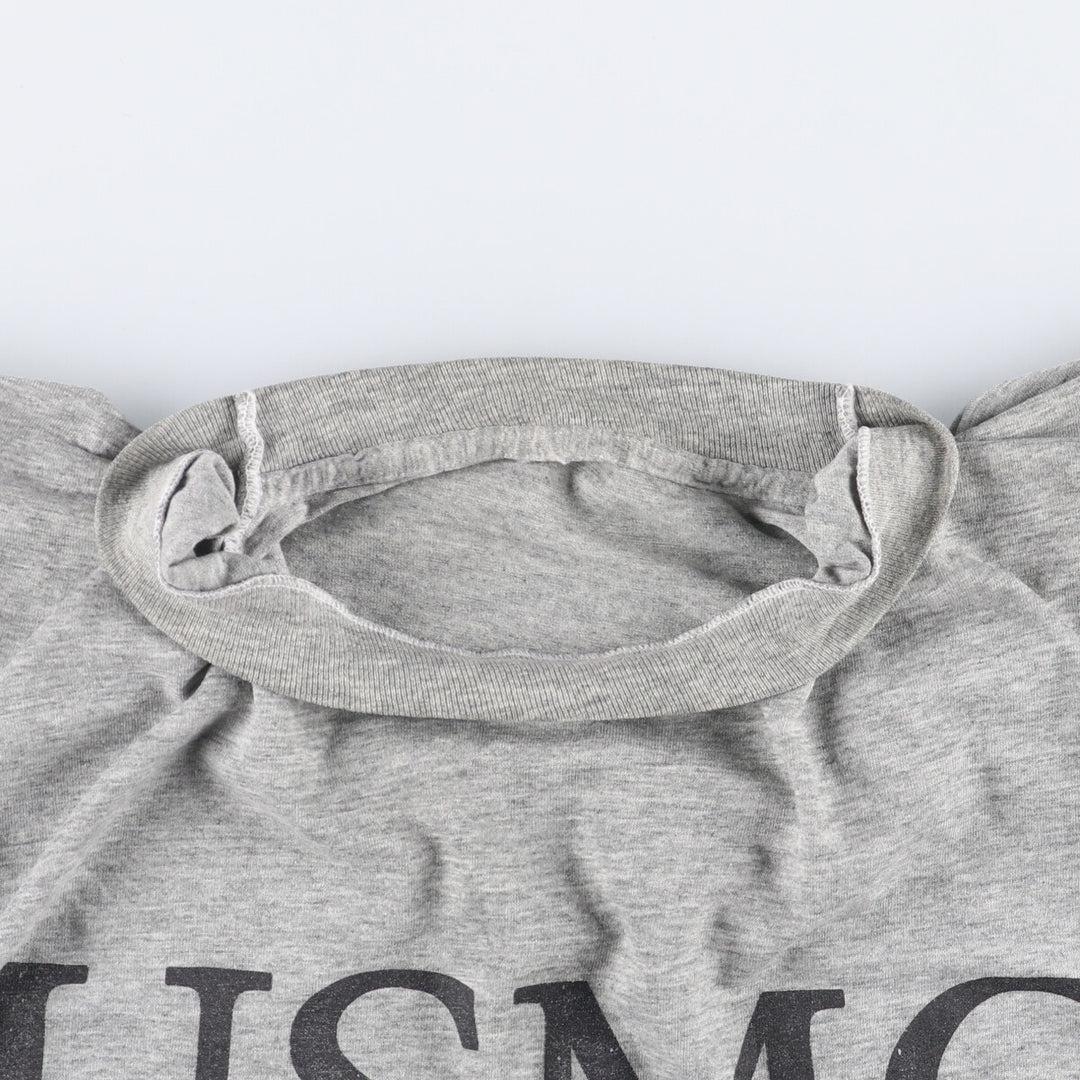 USMC United States Marine Corps Military Print T-Shirt Men's Size L Vintage unclear gray type Vintage Second Hand
