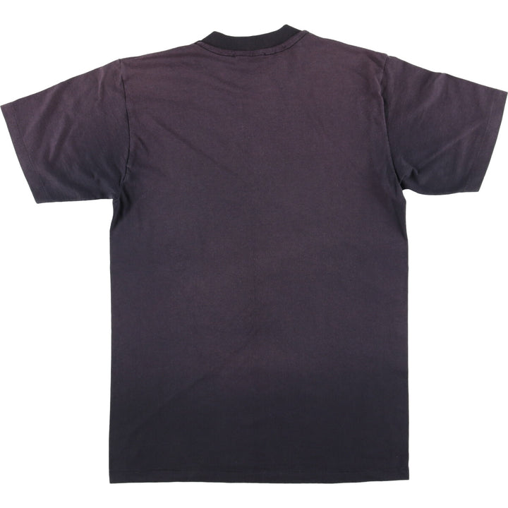 Vintage 90'S Hanes Fifty-Fifty Printed T-Shirt, Made in USA, Men's M cotton black type Vintage Second Hand