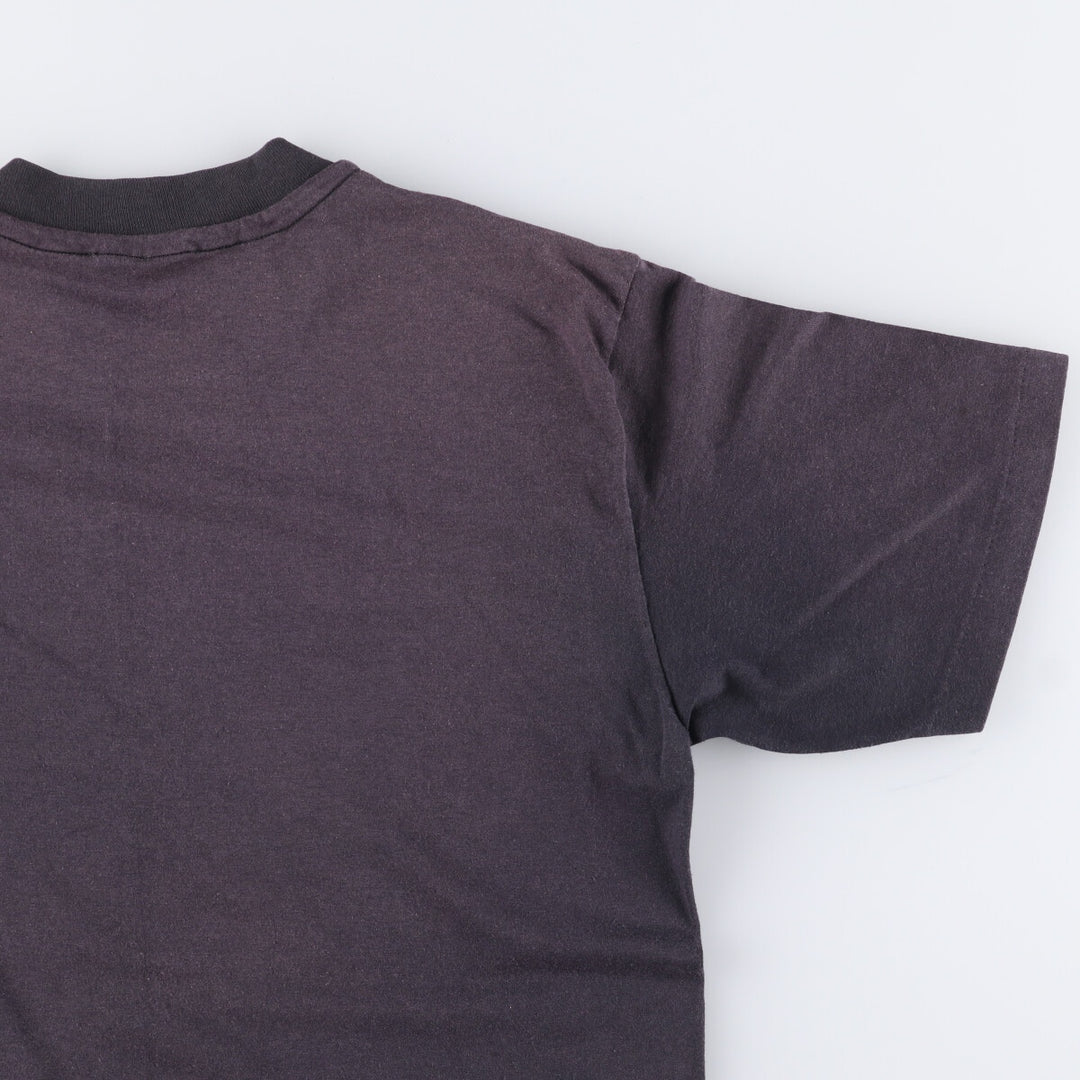 Vintage 90'S Hanes Fifty-Fifty Printed T-Shirt, Made in USA, Men's M cotton black type Vintage Second Hand