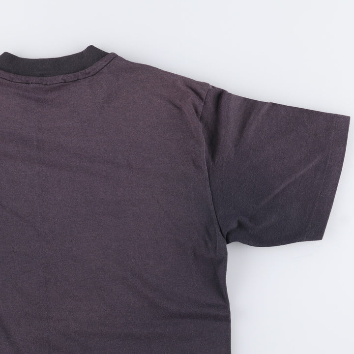 Vintage 90'S Hanes Fifty-Fifty Printed T-Shirt, Made in USA, Men's M cotton black type Vintage Second Hand
