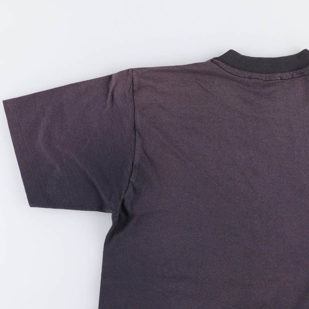 Vintage 90'S Hanes Fifty-Fifty Printed T-Shirt, Made in USA, Men's M cotton black type Vintage Second Hand