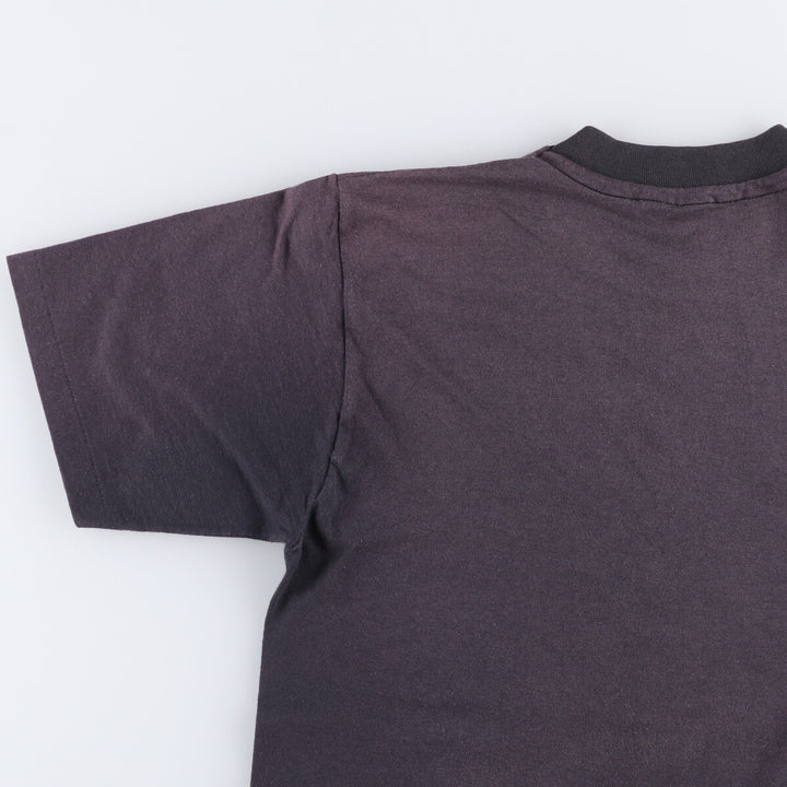 Vintage 90'S Hanes Fifty-Fifty Printed T-Shirt, Made in USA, Men's M cotton black type Vintage Second Hand