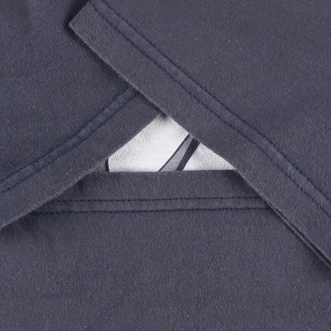OPTIMA Printed T-shirt, Men's size L cotton navy blue type Vintage Second Hand