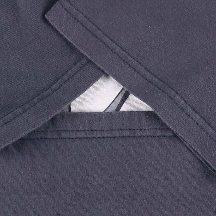 OPTIMA Printed T-shirt, Men's size L cotton navy blue type Vintage Second Hand
