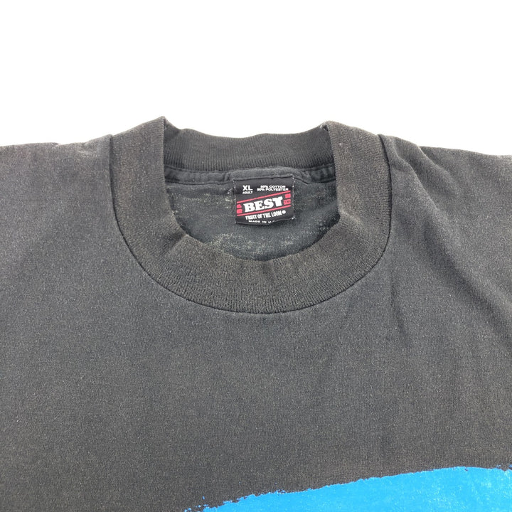 90'S Fruit of the Loom PNCBANK Message Print T-Shirt Made in USA Men's XL Vintage cotton black type Vintage Second Hand