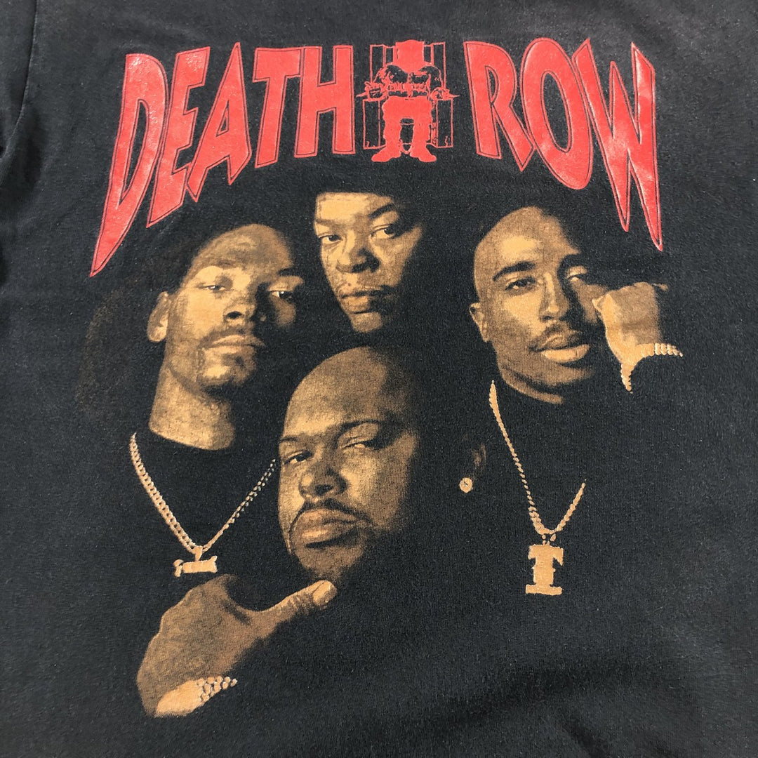 ALSTYLE DEATHROW RECORDS Band T-shirt, Men's L size cotton black type Vintage Second Hand
