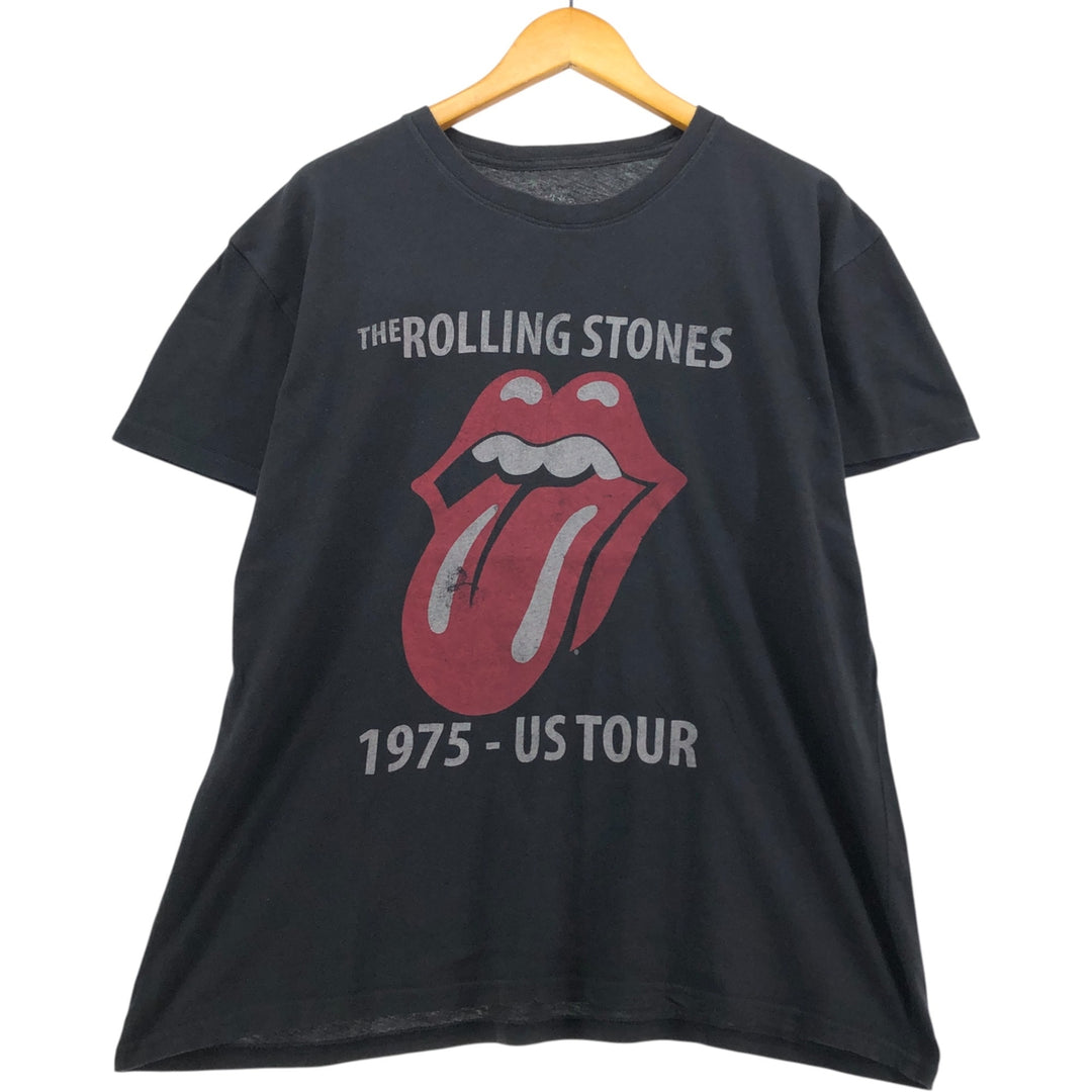 THE ROLLING STONES Band T-shirt, Men's XL size cotton black type Vintage Second Hand