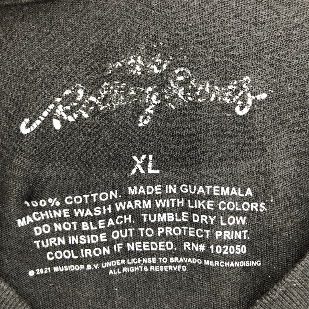 THE ROLLING STONES Band T-shirt, Men's XL size cotton black type Vintage Second Hand