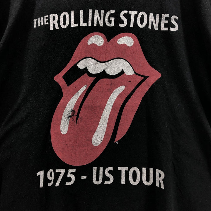 THE ROLLING STONES Band T-shirt, Men's XL size cotton black type Vintage Second Hand