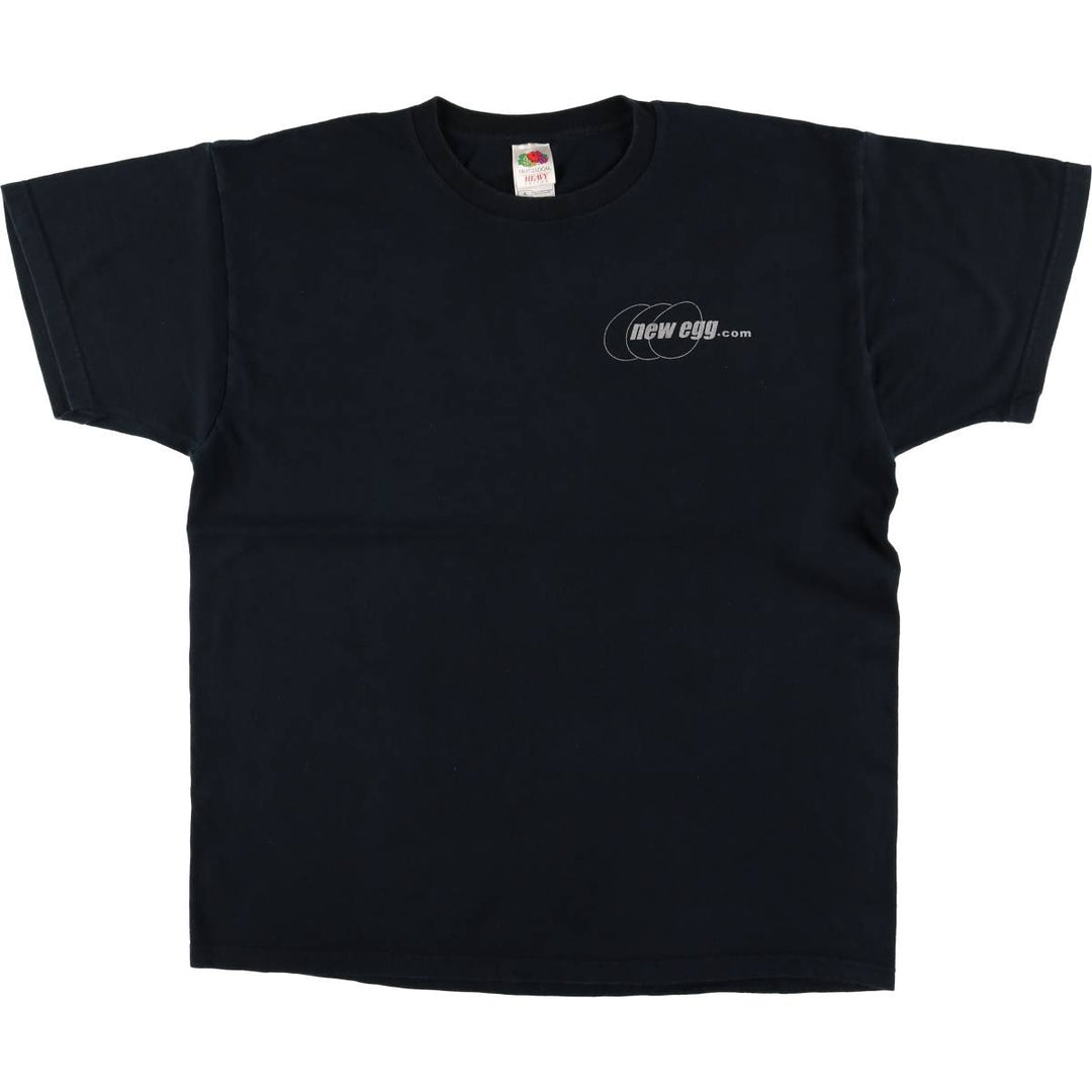 Fruit of the Loom Newegg.com Advertising T-Shirt, Men's XL cotton black type Vintage Second Hand