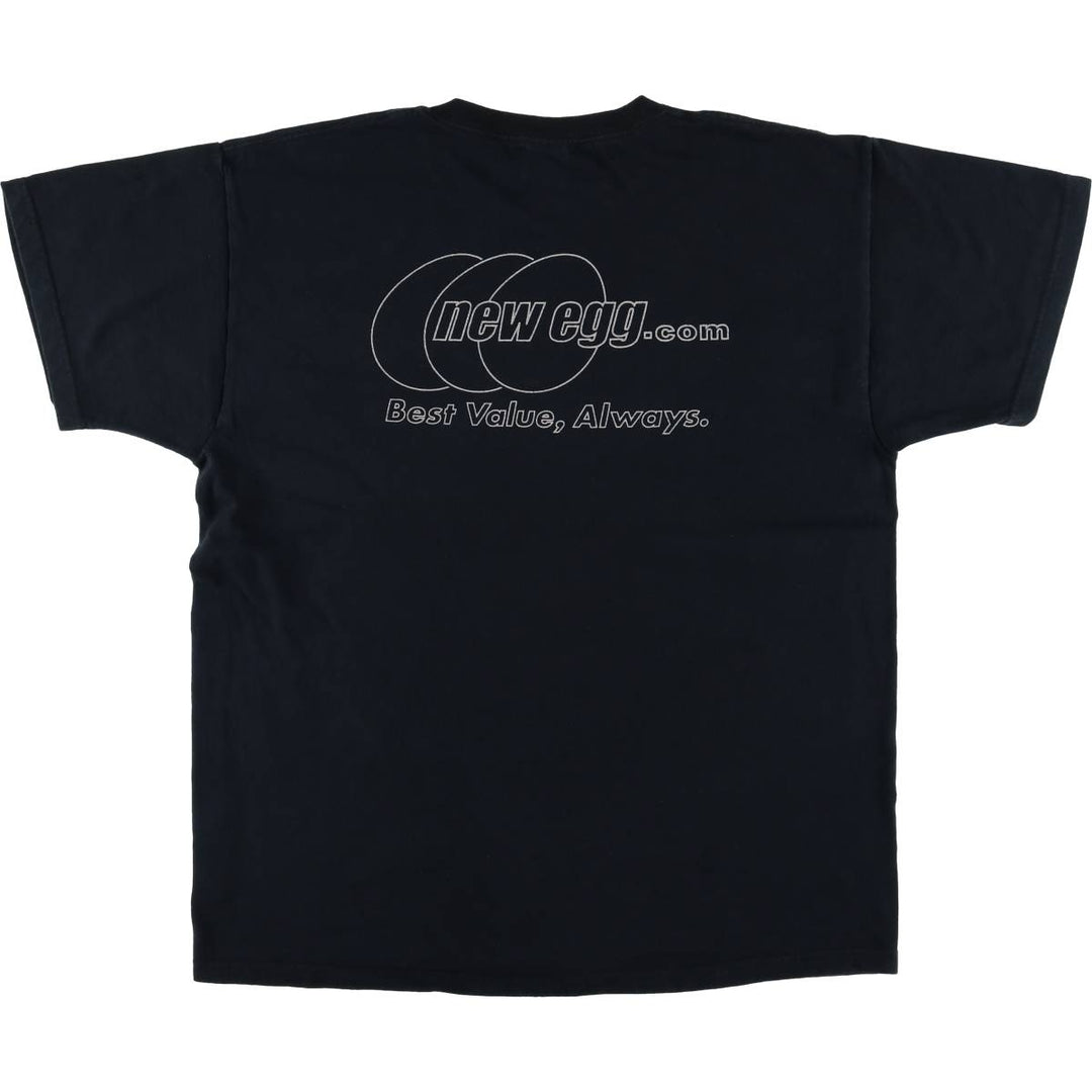 Fruit of the Loom Newegg.com Advertising T-Shirt, Men's XL cotton black type Vintage Second Hand