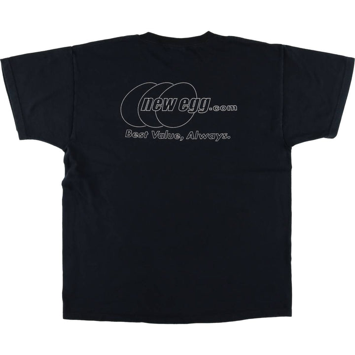 Fruit of the Loom Newegg.com Advertising T-Shirt, Men's XL cotton black type Vintage Second Hand