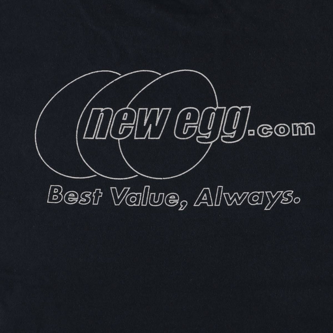 Fruit of the Loom Newegg.com Advertising T-Shirt, Men's XL cotton black type Vintage Second Hand