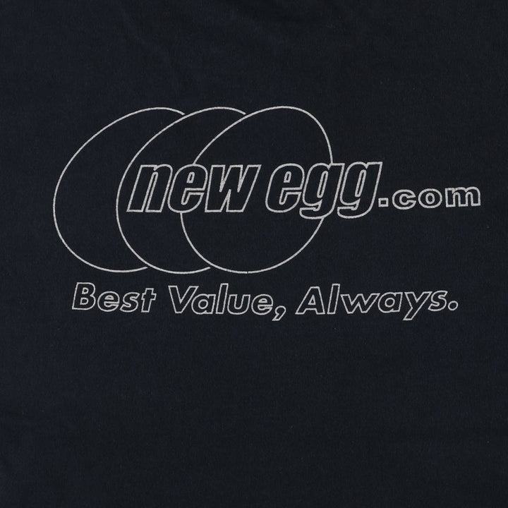 Fruit of the Loom Newegg.com Advertising T-Shirt, Men's XL cotton black type Vintage Second Hand
