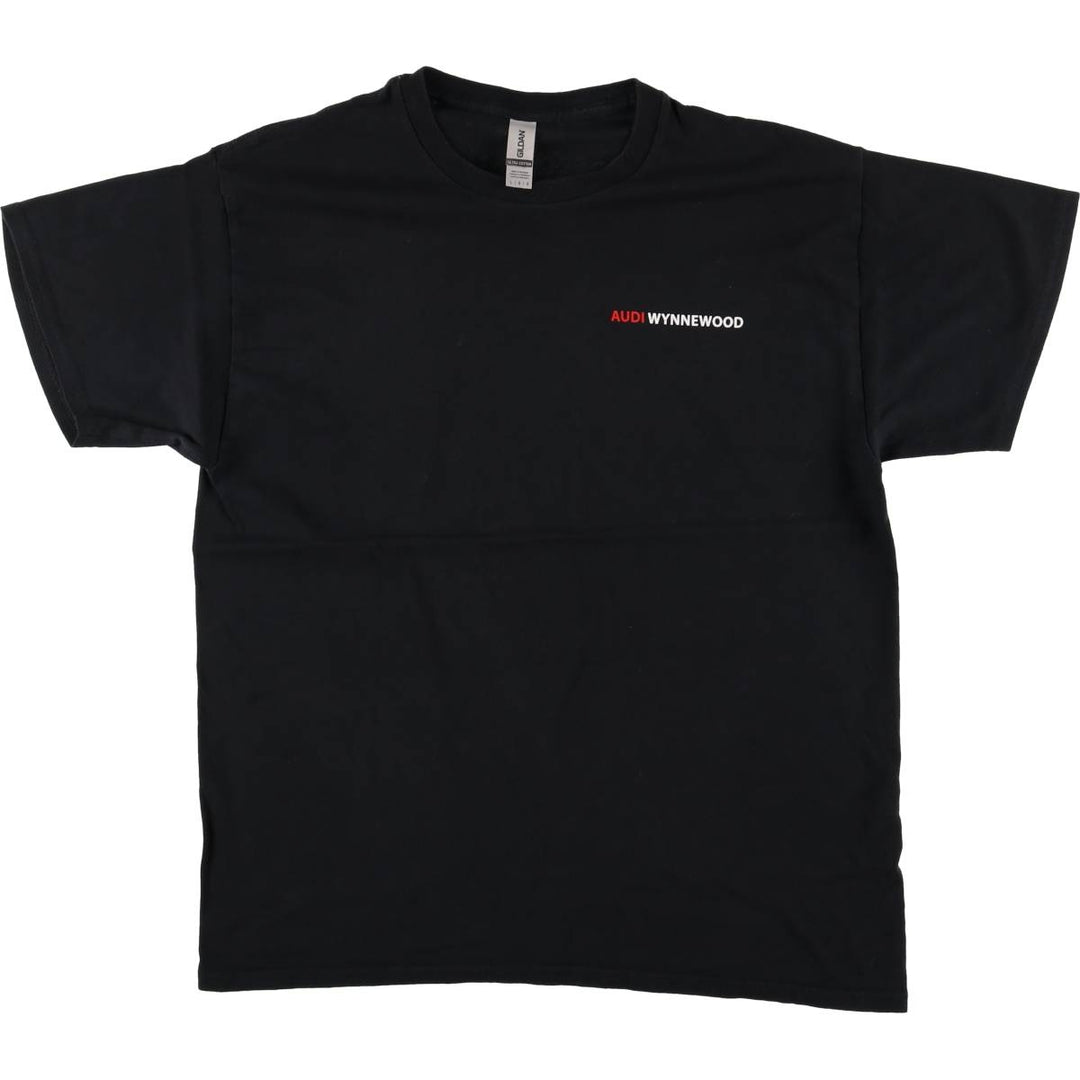 Gildan Audi Advertising T-Shirt, Men's Size L cotton black type Vintage Second Hand