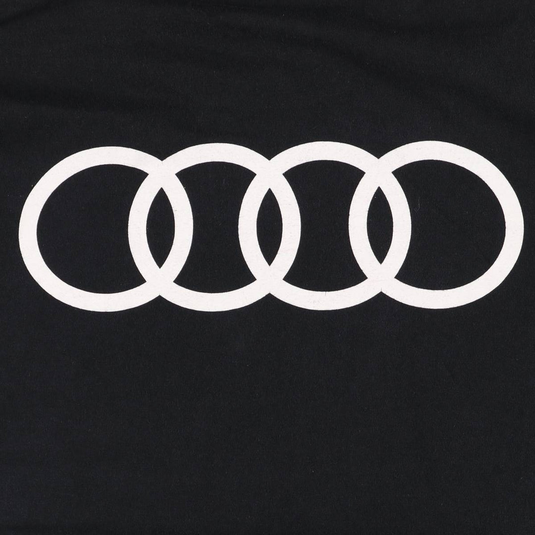 Gildan Audi Advertising T-Shirt, Men's Size L cotton black type Vintage Second Hand