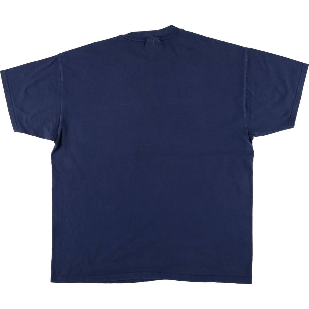 Hanes ESPN Advertising T-Shirt, Men's XL cotton navy blue type Vintage Second Hand