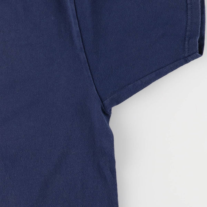 Hanes ESPN Advertising T-Shirt, Men's XL cotton navy blue type Vintage Second Hand