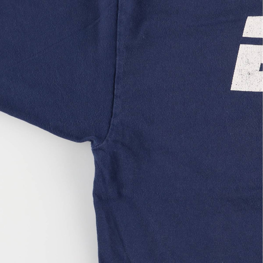Hanes ESPN Advertising T-Shirt, Men's XL cotton navy blue type Vintage Second Hand
