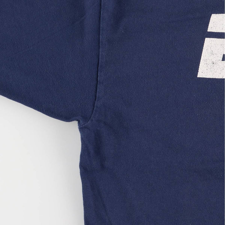 Hanes ESPN Advertising T-Shirt, Men's XL cotton navy blue type Vintage Second Hand