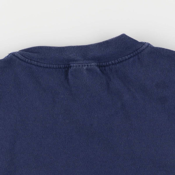 Hanes ESPN Advertising T-Shirt, Men's XL cotton navy blue type Vintage Second Hand