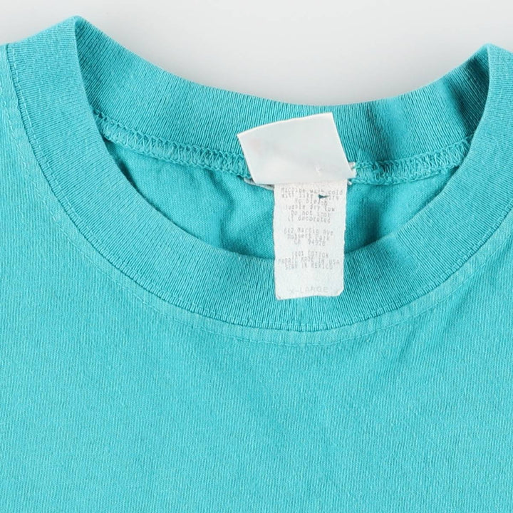 Vintage 90'S LIFEFORMS Advertising T-Shirt, Made in USA, Men's XL cotton turquoise blue Vintage Second Hand