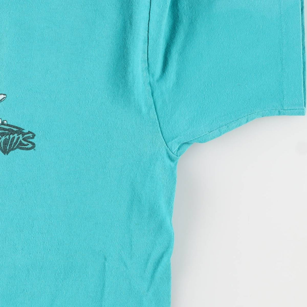 Vintage 90'S LIFEFORMS Advertising T-Shirt, Made in USA, Men's XL cotton turquoise blue Vintage Second Hand