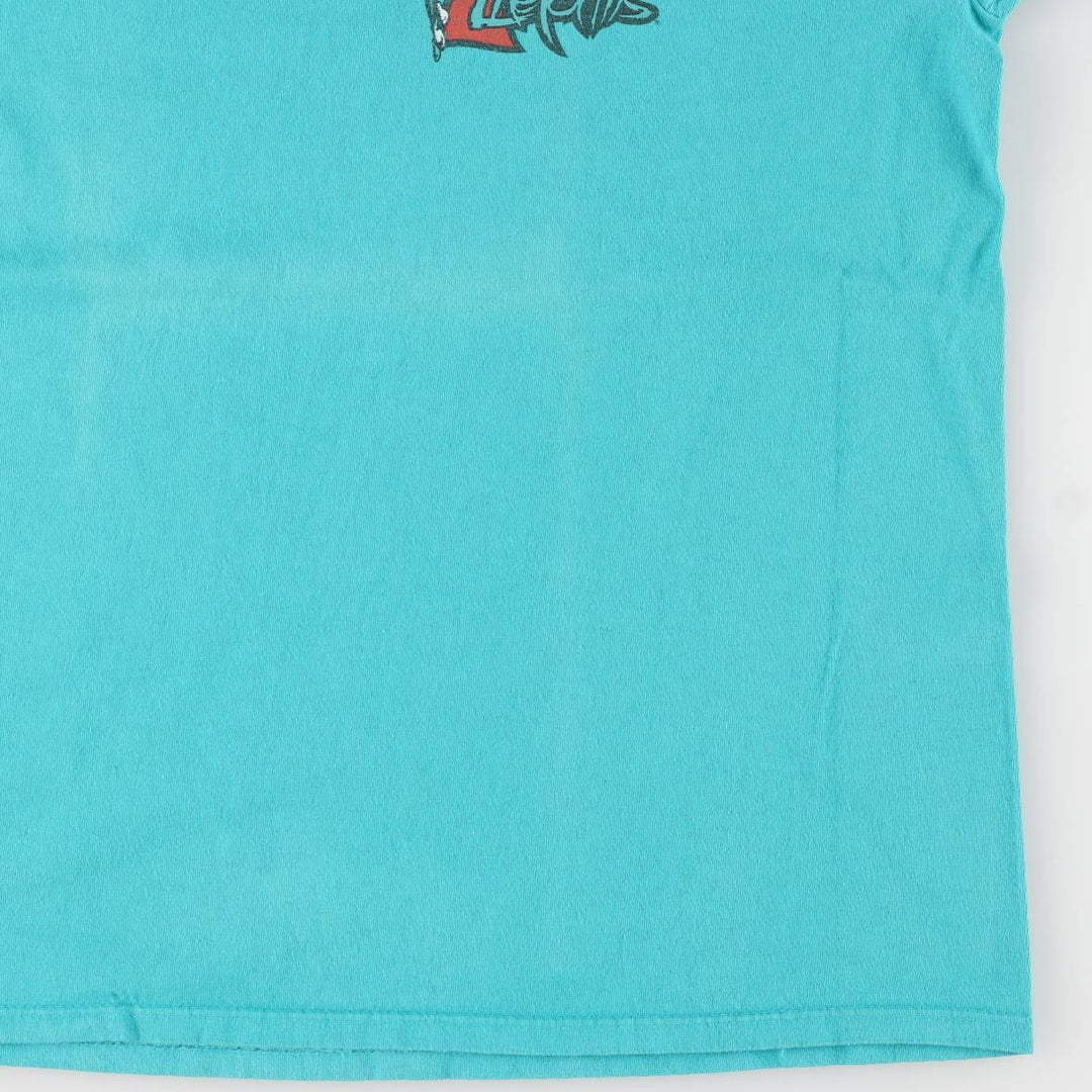 Vintage 90'S LIFEFORMS Advertising T-Shirt, Made in USA, Men's XL cotton turquoise blue Vintage Second Hand