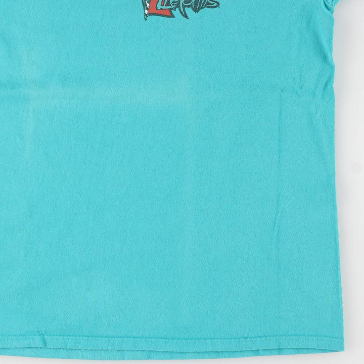 Vintage 90'S LIFEFORMS Advertising T-Shirt, Made in USA, Men's XL cotton turquoise blue Vintage Second Hand