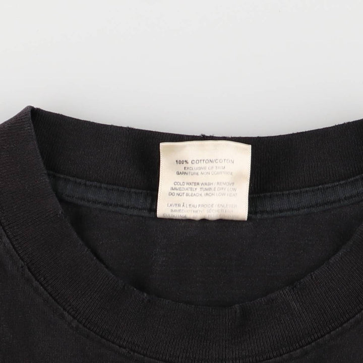 King HOOTERS Advertising T-Shirt, Made in Canada, Men's XXL cotton black type Vintage Second Hand