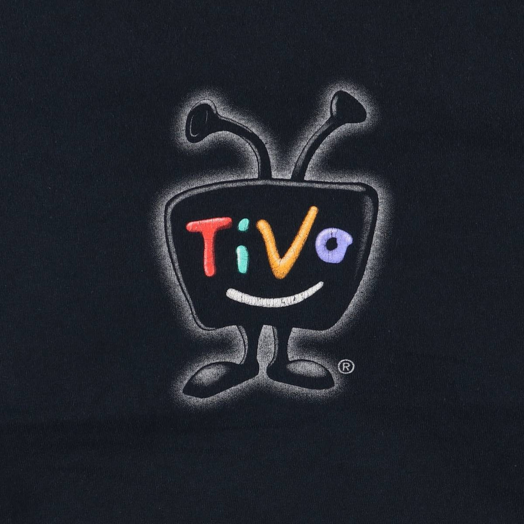 Gildan TiVo Corporation Advertising T-Shirt, Men's Size Medium cotton black type Vintage Second Hand