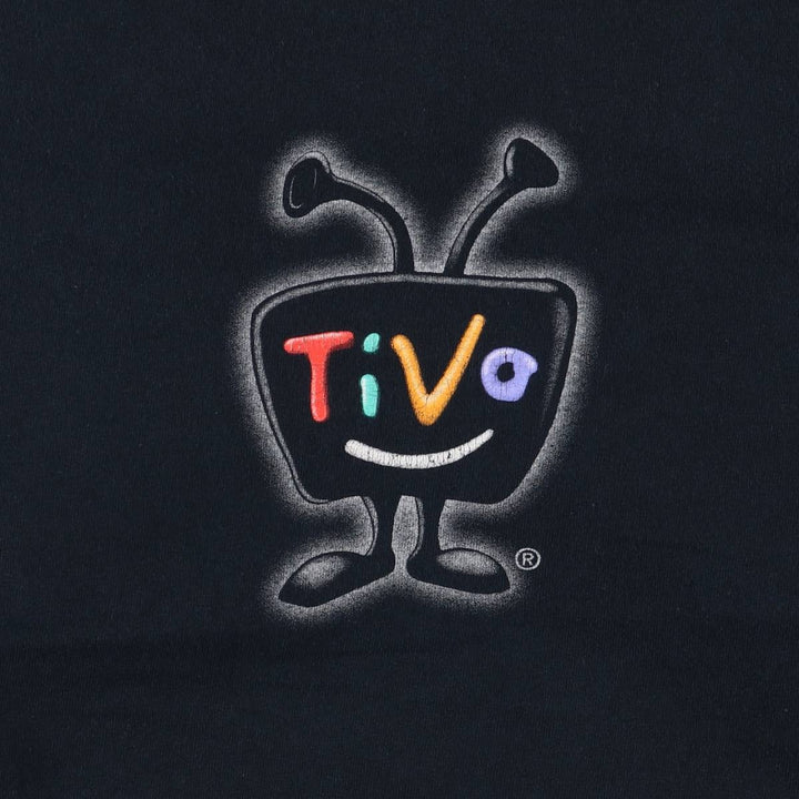 Gildan TiVo Corporation Advertising T-Shirt, Men's Size Medium cotton black type Vintage Second Hand