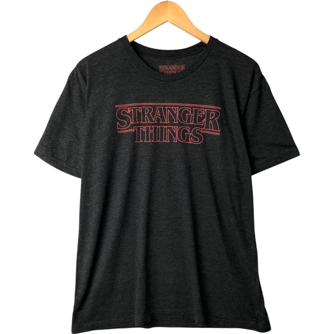 STRANGER THINGS Stranger Things Movie T-shirt Men's L size cotton Charcoal Vintage Second Hand