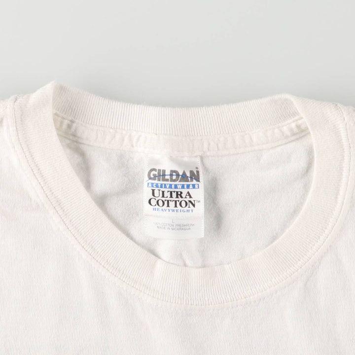 2000'S Gildan Bud Light Advertising T-Shirt, Men's Size L cotton white type Vintage Second Hand