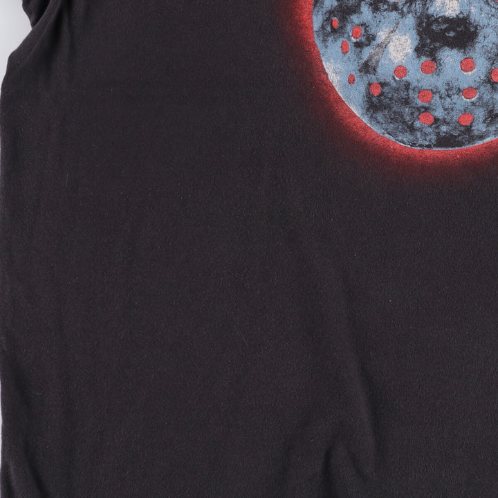 FRYDAY THE 13 Friday the 13th Movie T-shirt Men's XL size cotton black type Vintage Second Hand