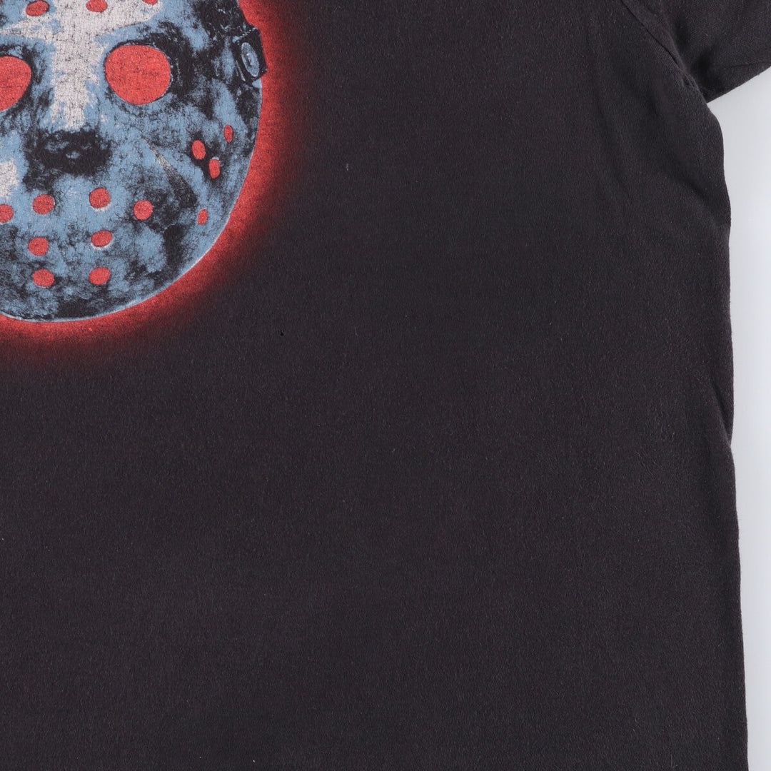 FRYDAY THE 13 Friday the 13th Movie T-shirt Men's XL size cotton black type Vintage Second Hand