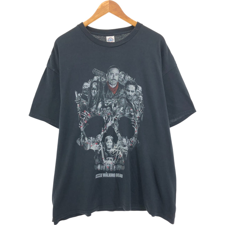 Delta DELTA PRO WEIGHT Pro Weight THE WALKING DEAD Movie T-shirt Men's XXL cotton black type Vintage Second Hand